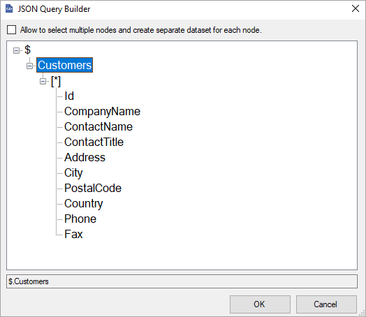 Edit in JSON Query Builder