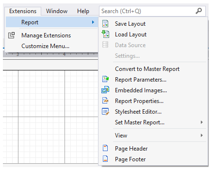 Convert to Master Report in the Visual Studio Extensions > Report
