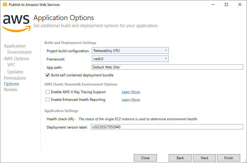 Build self contained deployment bundle