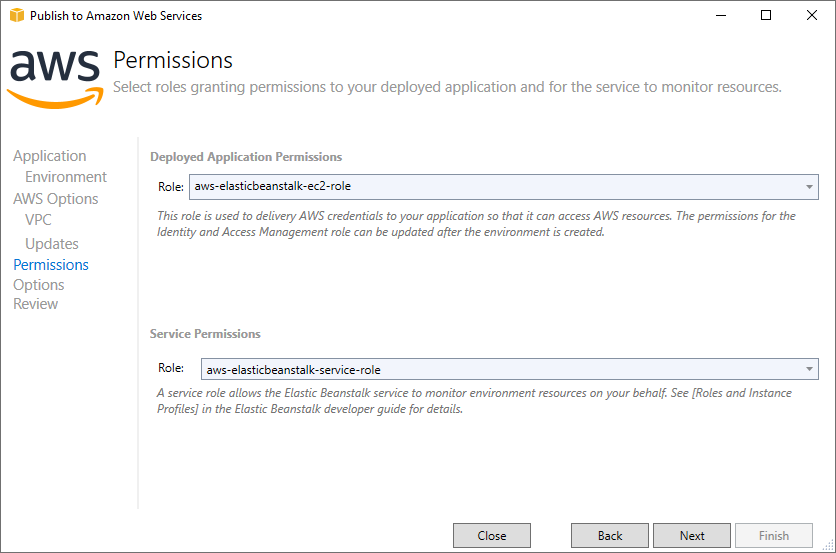 Service Permissions