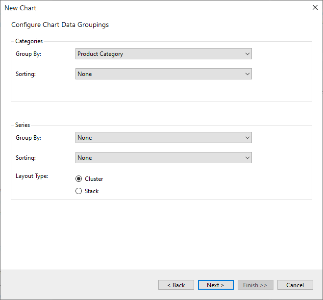 Choose ActiveReports Chart Query and Plot