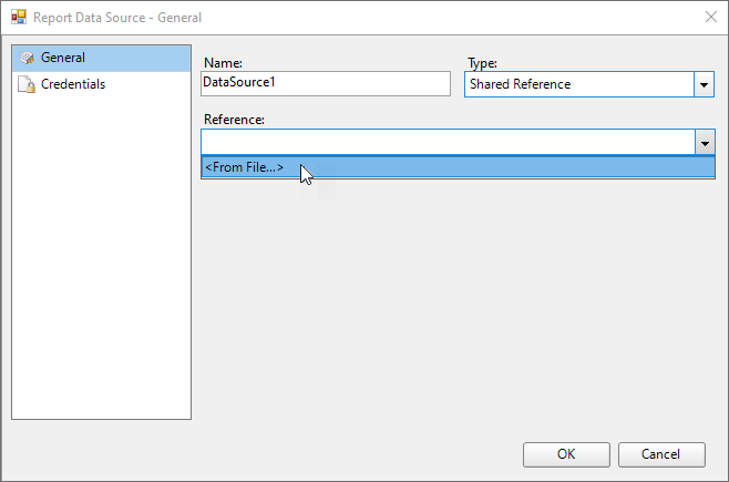 Shared Datasource Setting