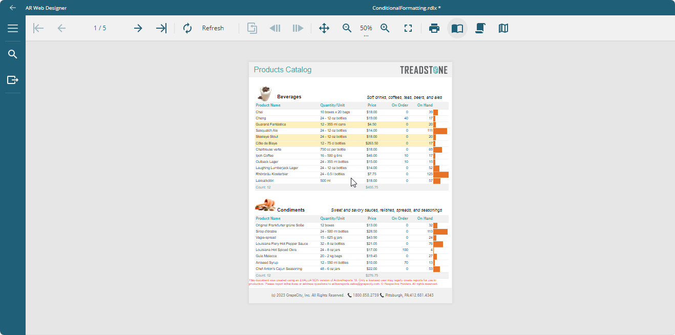 Preview the report