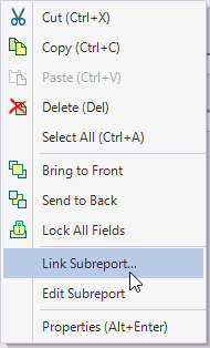 Link a subreport