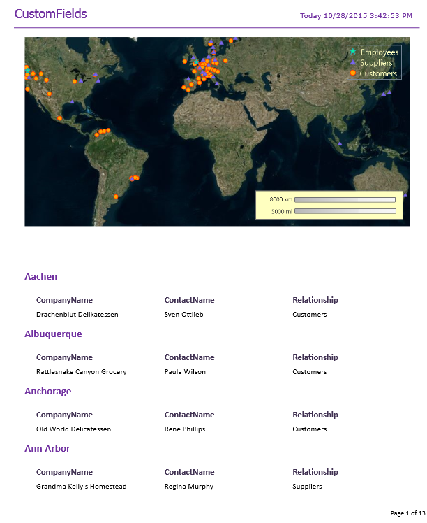 Preview Maps in Designer