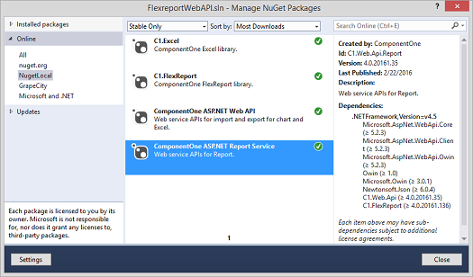 NuGet Package Manager