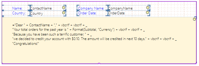 RTF text field