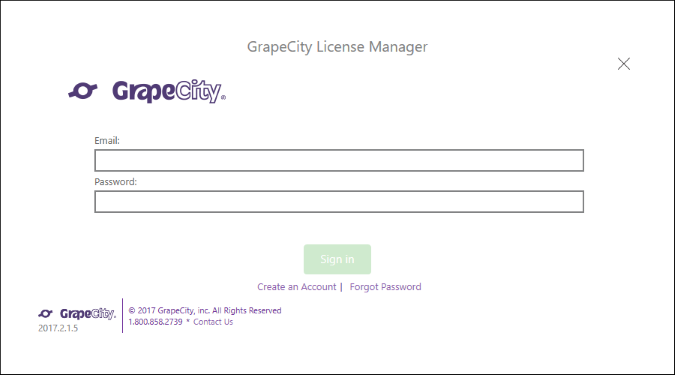 MESCIUS License Manager Add-in | Getting Started with ComponentOne ...