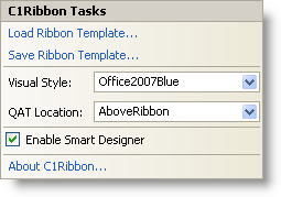 Smart tag in ribbon