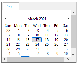 Docking tab with scroll functionality.