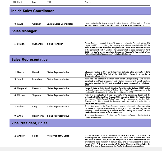 Grouping Data in FlexReport