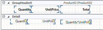 Add TotalPrice field in the Designer.