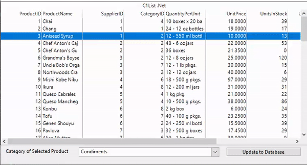 LookUp feature using List and combo control