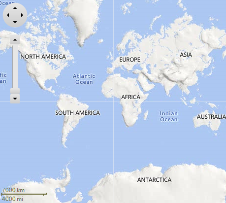 Map snapshot with earth road source