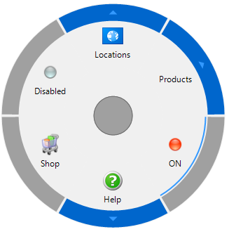 Radial menu