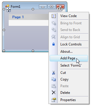 Context menu