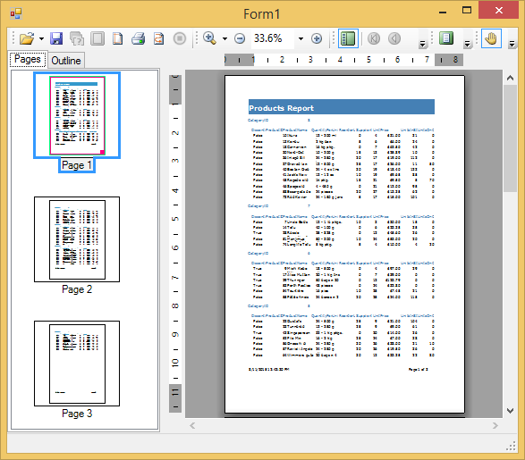 Step 4 of 4: Rendering the Report | Reports for WinForms | ComponentOne