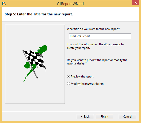 Step 1 of 4: Creating a Report Definition | Reports for WinForms ...