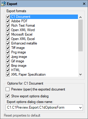 Main Menu Floating Toolbar | Reports for WinForms | ComponentOne