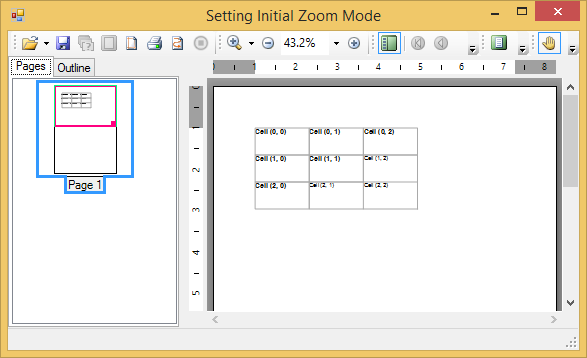 Setting the Initial Zoom Mode | Reports for WinForms | ComponentOne