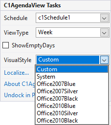 Agenda Visual Styles