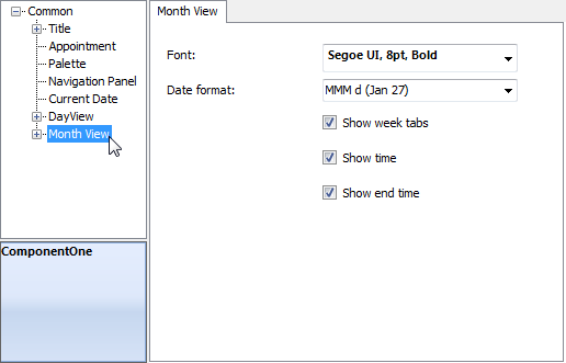 Month View Node