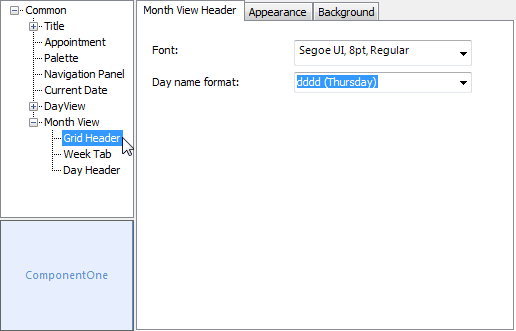 Grid Header Node