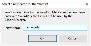 Rename Wordlist