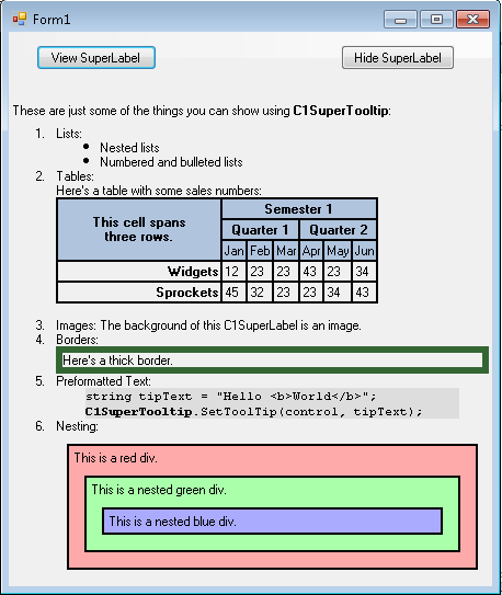 Appearance of superlabel