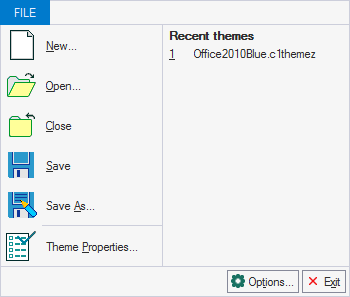 file menu