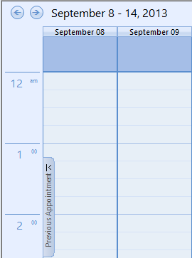 shows schedular without zoon policy