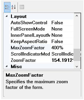 shows property grid without zoom policy