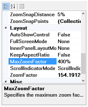 shows property grid with zoom policy