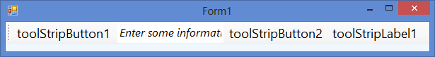 shows toolstrip with policy