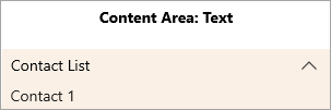 Text added in Content Area of the WinUI Expander Control