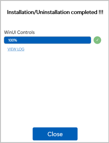 WinUI Uninstall