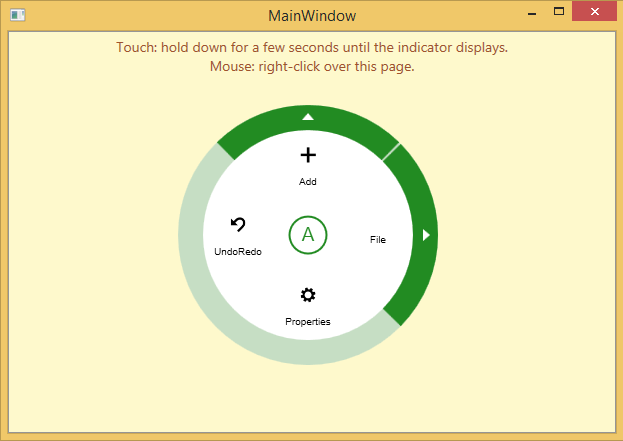 C1RadialMenu Control