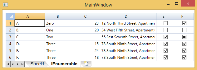 Binding with IEnumerable interface