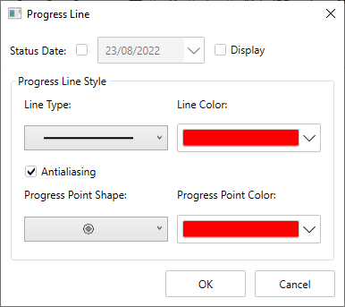 Progress Line Dialog