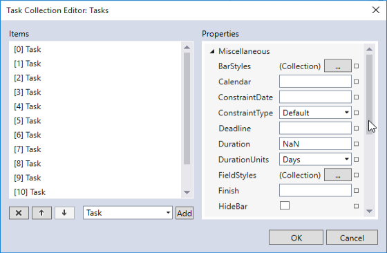 Task Collection Editor