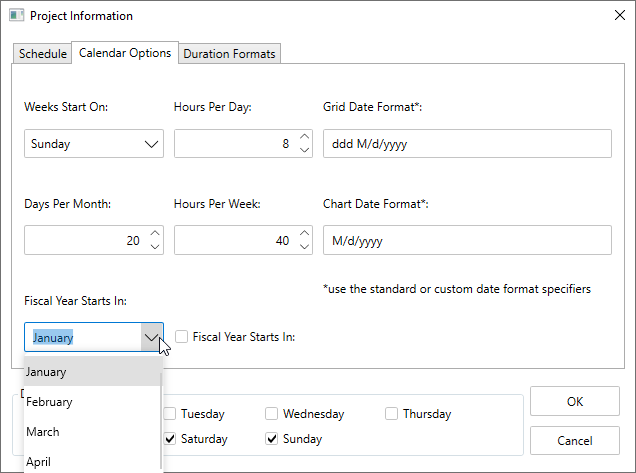 Schedule Tab