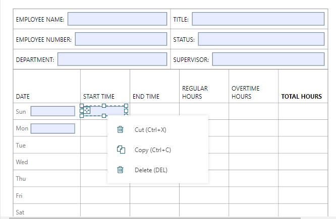 Clone annotations or form fields in PDF viewer by using keyboard shortcuts