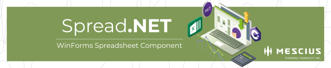 Spread.NET | WinForms C# Spreadsheet Component