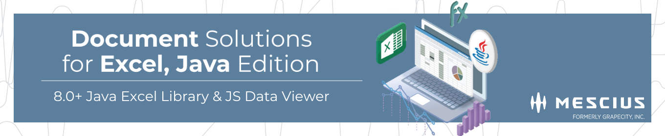 8.0+ Java Excel Library & JavaScript Data Viewer