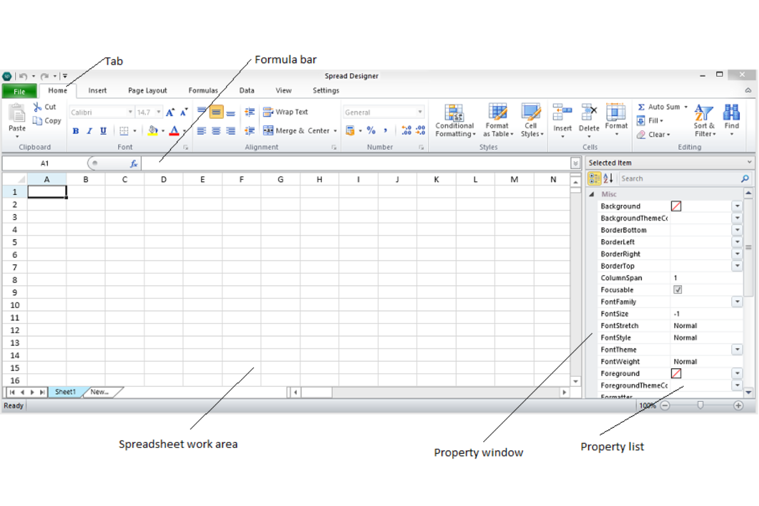 WPF Spreadsheet Designer App