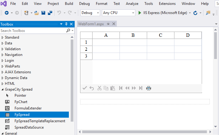 FpSpread component