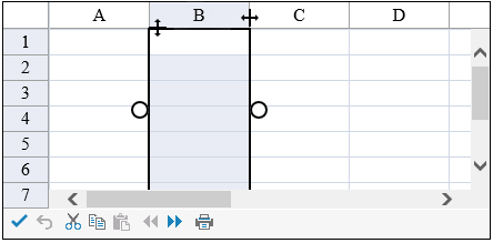 Row and Column Resize Handles