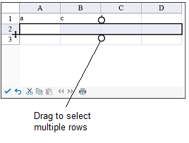 Selection gripper: multiple rows