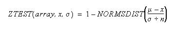 ZTEST Equation