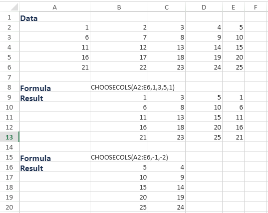 choosecols